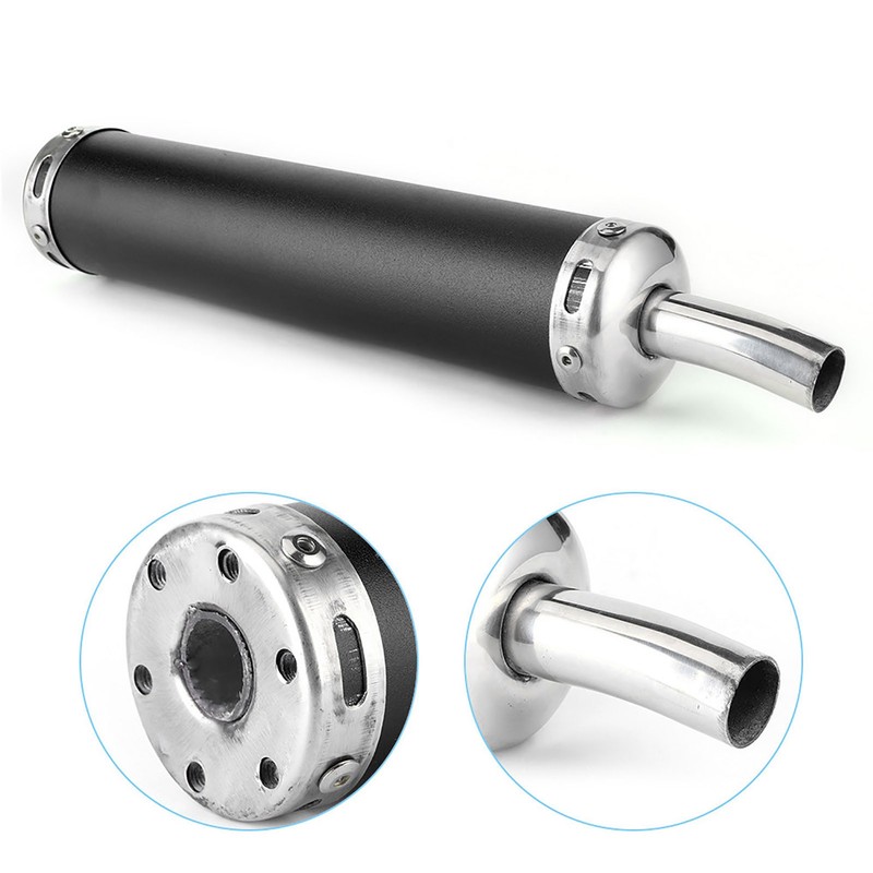Stainless Steel Exhaust Muffler Silencer 20mm/0.8in Modified Parts for 2