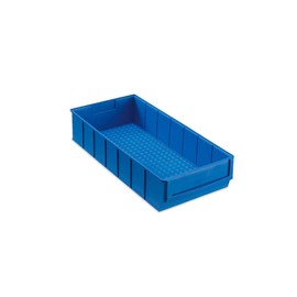 SuperSparSet 24 x Blue Industrial Box 400 B | H x W x D 8.1 x 18.3 x 40 cm | 4.7 Litres | Storage Box, Assortment Box, Small Parts Box