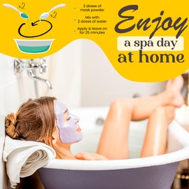 Oïléna - Peel Off Mask | Natural Skin Care with Alginates | Hydrating & Anti-Wrinkle | Blackhead Remover | Pore Cleansing | Easy-to-Apply, 200g