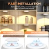 Warm Color LED Closet Lights Motion Sensor Step Light, USB