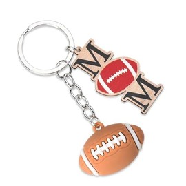 Coach Mom Sister Birthday Gifts from Daughter Son Football Gifts for Boys Girls Son Football Mom Keychains for Mom Mother Coach Football Keychain Gifts for Christmas