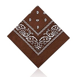 Hats of London Plain & Paisley Bandanas (Brown)