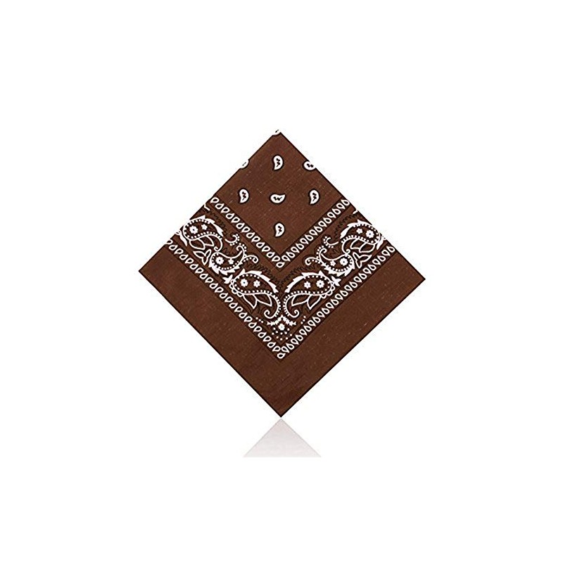 Hats of London Plain & Paisley Bandanas (Brown)