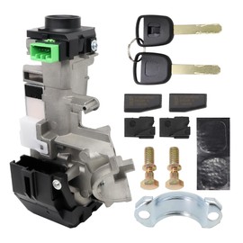 Shtuomoland 35100-SDA-A71 ID46 Chip Ignition Switch Lock Cylinder Assembly with 2 Keys Fits for 2006-2011 Honda Civic 2007-2010 Honda CR-V FIT Odyssey Replace 35100-SDA-A71 06350-SAA-G30