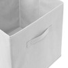 Casafield Set of 6 Collapsible Fabric Cube Storage Bins, White