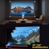 Mini Projector, Smart Projector 4K Home Cinema 1080P 5W Speaker,