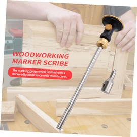 WHAMVOX Stainless Mortise Gauge Wood Marking Tool Wheel Marking Gauge for Accurate Woodworking Easy Adjustments Anti Design for Carpenters Projects