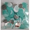Turquosie Siver Confetti/Turquoise Graduation Decorations/Teal Silver Table Decorations/Turquoise Silver Confetti/Teal
