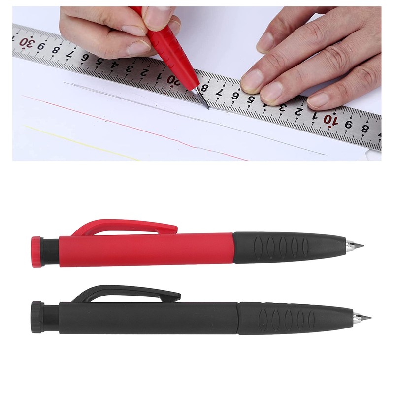 2Pcs Carpenter Pencil Marker Scribing Tool Set Kit with 12Pcs