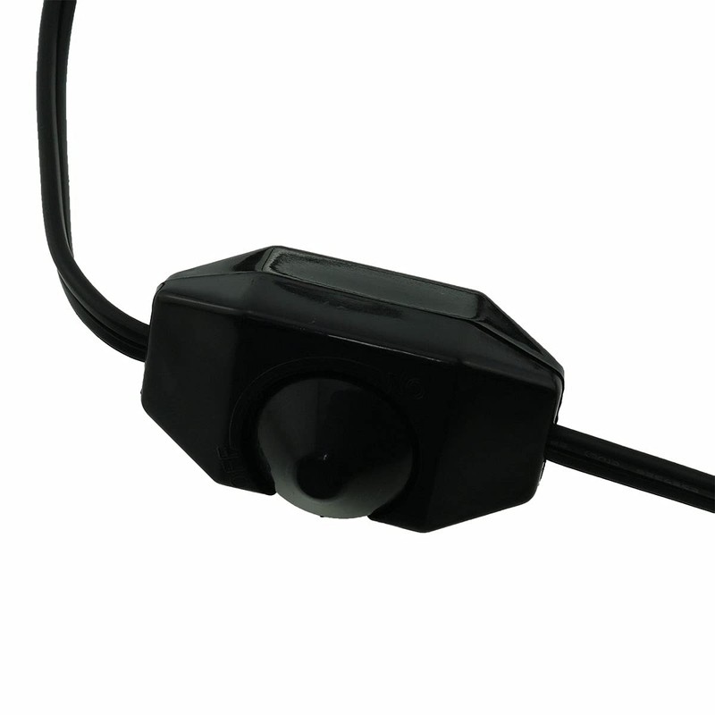 CZQC Rotary Dimmer Switch 110-125VAC 50/60Hz Power Cable Knob Adjustable