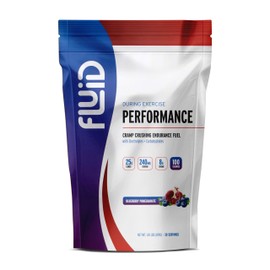 Fluid Performance - Low Sugar Endurance Fuel Sports Drink Mix with Electrolytes, All Natural Ingredients, Gluten-Free for Before or During Exercise (Blueberry Pomegranate, 30Serving)