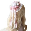 morytrade Mini Hat Lolita Cosplay Straw Hat Headdress Pink (Pink)