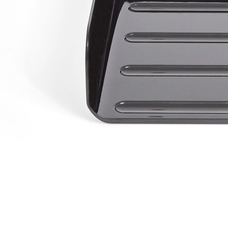 TRU RED Front Load Stackable Plastic Letter Tray, Black, 4/Carton