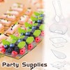 HEHIPLE 200 Pcs Mini Appetizer Plates with Spoons and Forks,