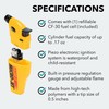 Solder-It Micro-Jet Torch (MJ-300) | Butane Torch Lighter with Safety