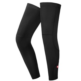 qualidyne Cycling Compression Sleeve Calf Sleeves Fleece Thermal Full Long Sleeves Cycling Bicycle MTB Riding Leg Warmers