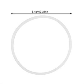 Duokon Seal Ring, Mixer Bullet Replacement Parts New Replacement Gaskets Rubber Seal Ring White O-Ring Flexible Parts Magic Bullet Flat Cross Blade (Inner Diameter 3.3") (Pack of 3)