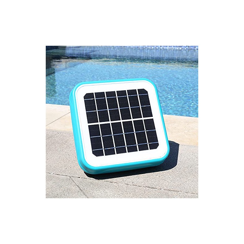 XtremepowerUS 90134-V Solar Pool Ionizer Floating Water Cleaner, Blue/Black