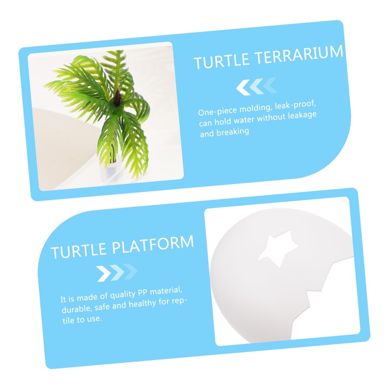 CIYODO Turtle Tank Basking Platform Practical Reptile Drying Habitat for