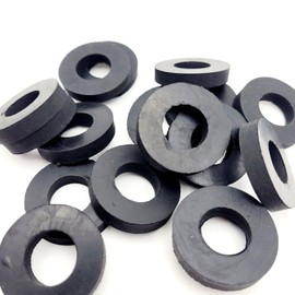 5/8" ID Rubber Flat Washers 1 1/4" OD Spacers 1/4" Thick Gaskets EPDM Automotive Plumbing Outdoor 5/8 x 1.25 x 1/4 (12)