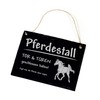 Horse Slate Sign Engraved - Horse Stable Gate & Doors