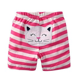 Monvecle Conjunto de regalo unisex con pantalones largos de algodón para recién nacidos a niños pequeños, 5 pantalones cortos de color al azar, 12-18 Meses