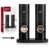 Bjworeye Electric Salt and Pepper Grinder Set, Single Hand Adjustable