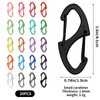 20PCS S Carabiner Clip Small Alloy Snap Hook Anti Theft