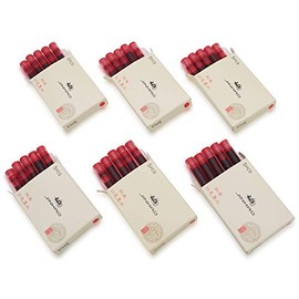 30pcs JINHAO Ink Cartridges Fountain Pen Refills for JINHAO and Baoer Pen Standard Size (Red)
