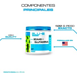 Aminoácidos Bcaas  Glutamina Blue 1kg Varios Sabores
