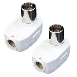 3A Company DAD-AP7-2P Television Antenna Plug White (White) Pack of 2