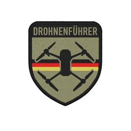 Copytec #36753 Patch Drone Guide Germany Pilot Badge Camouflage Sport 75 x 65 mm