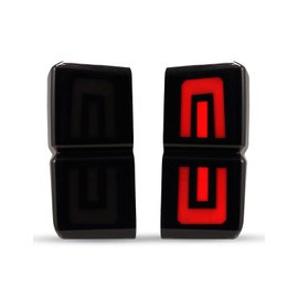 A & UTV PRO LED Tail Lights for Polaris Ranger 1000 XP Crew Accessories 2018-2025 Rear Brake Stop Lights Running Lamp Assembly Replace OEM #2413766 Smoked 2PCS