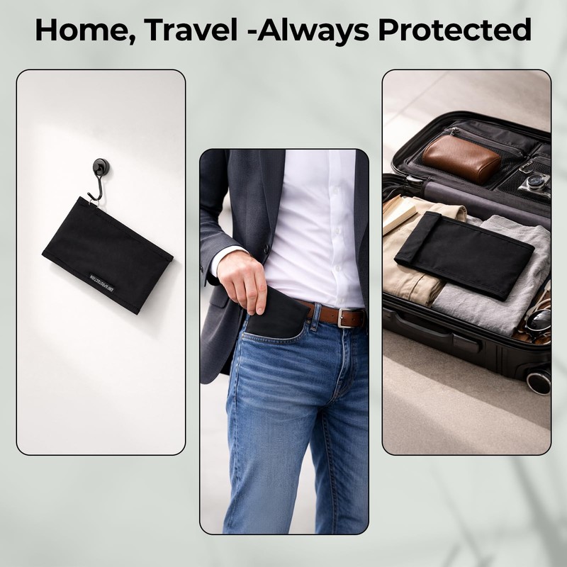 LOYDBDT Faraday Bags for Phones, Signal Blocking Pouch, Waterproof Faraday