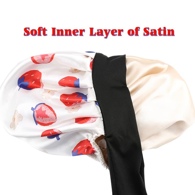 greatremy Gorro de seda ajustable para niños con lazo elástico