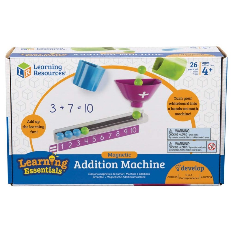 Learning Resources Magnetic Addition Machine, Math Games, Classroom Supplies, Homeschool