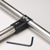 Pack of 10 T Pipe Clamps Connection Pipe Connector End