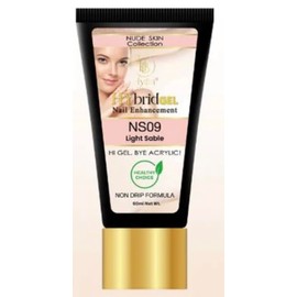HyGEL Hybrid Nail Gel, Nude Skin Collection SINGLES, 60ml (Light Sable, NS09)