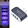 Multi 3-Port USB Home Wall Charger Plug Glowing Light 3.1A