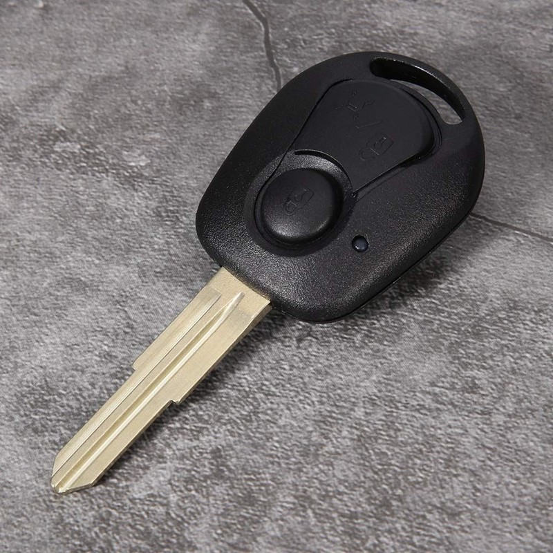 KSTE 2 Buttons Black Remote Key Case Fits for SsangYong