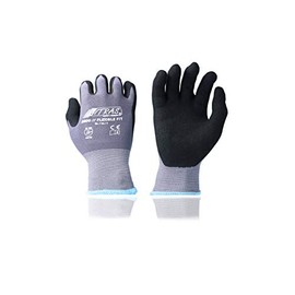 NITRAS 8800 Flexible Fit All-Round Gardening Gloves, High Abrasion Resistance, Very Good Grip, Pack of 12 Pairs, Size: 10, Black/Grey