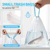 100 Count Small Drawstring Trash Bags, 5 Gallon Pre-separated Garbage