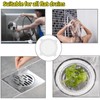 50 Pack Disposable Shower Drain Cover, Drain Hair Catcher Mesh