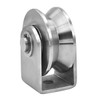 Grooved Wheel Pulley Block Pulley Wheel Stainless Duplex Bearing Silent