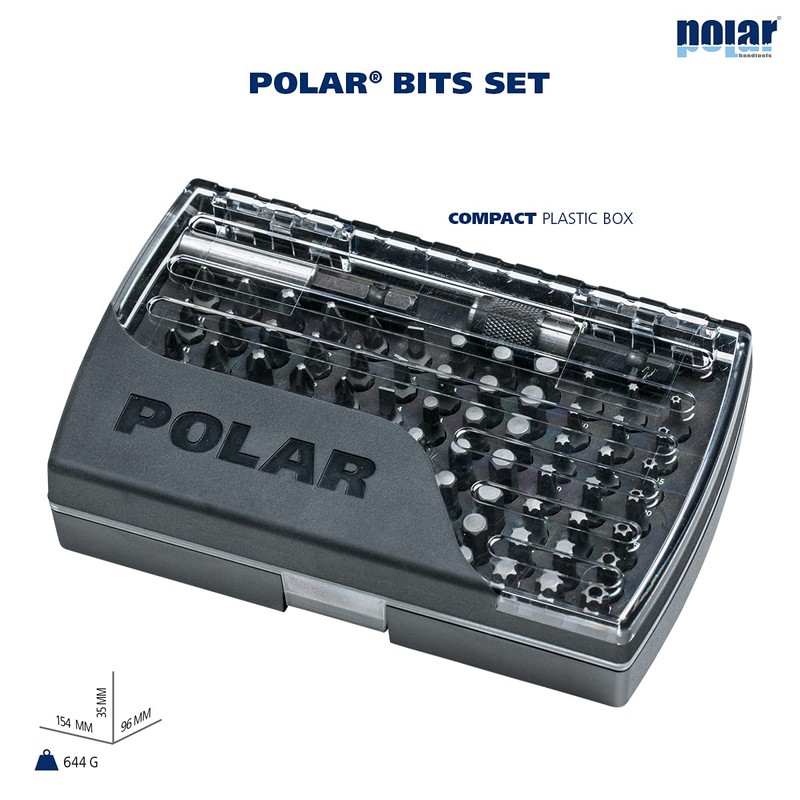 Polar Tools 4590-0086 Bitsset 1/4", 86 pcs