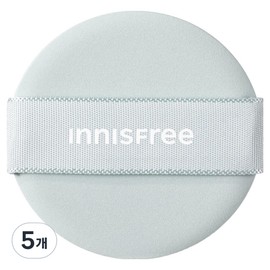 Innisfree no-sebum powder cushion puff, sky blue, 5 pieces / 이니스프리 노세범 파우더 쿠션 퍼프, 스카이블루, 5개