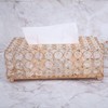 Crystal Tissue Box Holder, Rectangular Tissue Organizer Crystal Facial Tissue