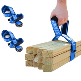 4’ Carry Strap with Handle | 2-Pack | Heavy Duty | Adjustable Belt | Easy, Safe, Secure, Lifting, Moving, Carrying Heavy Boxes | Best Luggage Strap (2pk Strap-A-Handle 4ft. Length, 75lb. Capacity)