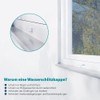 Vooxa Window Water Slot Caps, Rectangular, White RAL9010 for Slot
