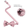 HOULIFE Men's Bow Tie Set - Adjustable Satin Polyester Bow